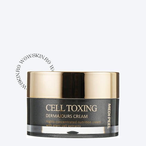 Reîntineriți-vă pielea cu CELL TOXING DERMAJOURS CREAM de la MEDPEEL, o cremă nutritivă de lux, plină de extracte de celule vegetale. Această formulă extrem de concentrată este concepută pentru a hrăni în profunzime, asigurând un ten plin de vitalitate și tinerețe. Borcanul sofisticat înglobează esența îngrijirii avansate a pielii, promițând să ofere hidratare și revitalizare intense.